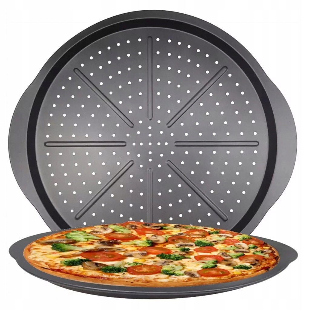 F-zónový plech na pizzu 32 x 32 cm, priemer 32 cm